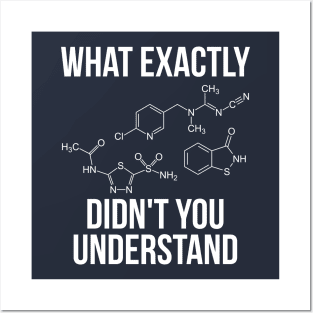 Chemistry T-Shirt Funny Science Student Chemist Humor Posters and Art